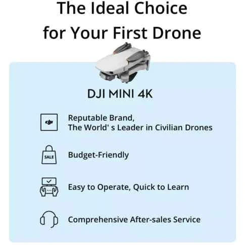DJI Mini 4K Drone Fly More Combo | 3 Batteries + Charging Hub | Uttam Robotics-249g