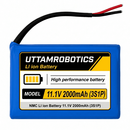 11.1V 2000mAh 18650 Li-Ion Battery Pack 3S1P - Uttam Robotics
