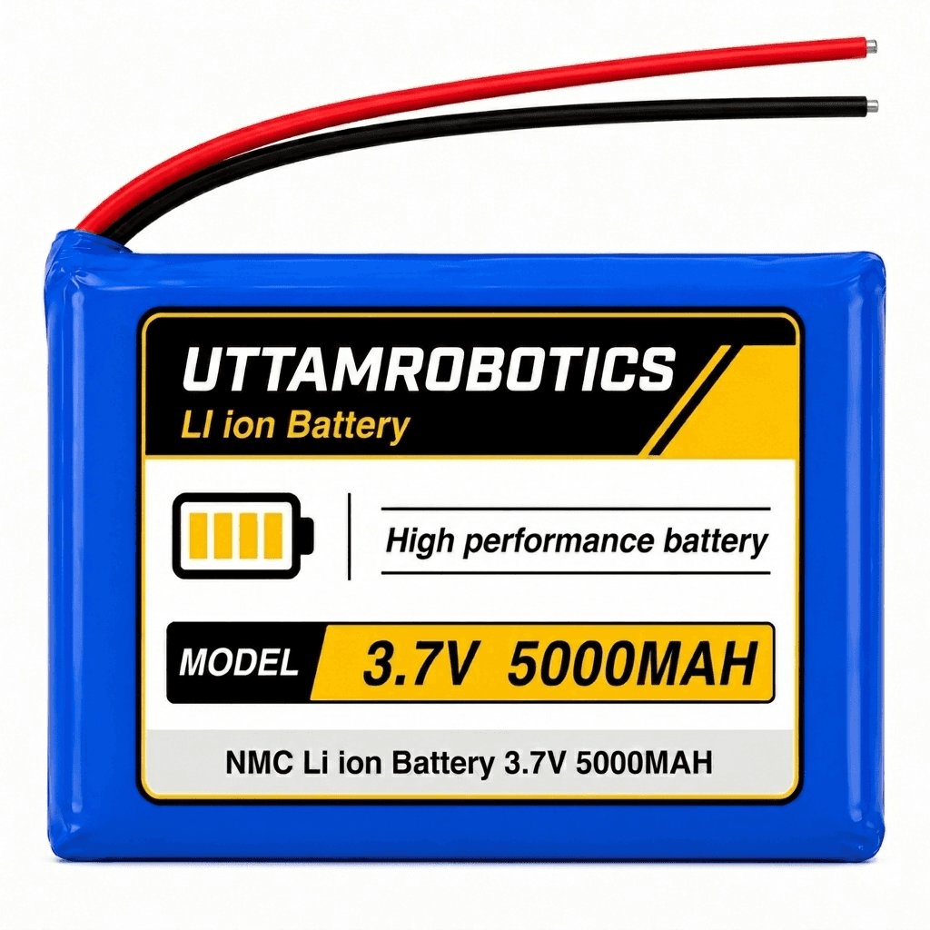 3.7V 5000mAh Lithium-Ion Battery Pack (1S2P) - Uttam Robotics