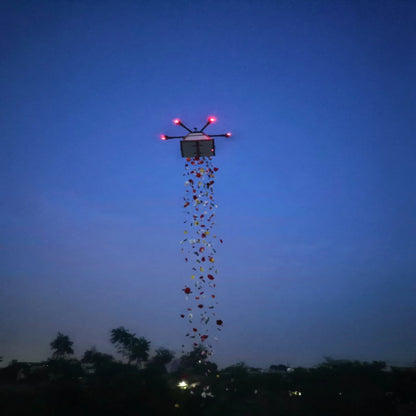 5Kg Flower Showering Drone – Wedding & Event Aerial Petal Shower | Uttam Robotics - Uttam Robotics
