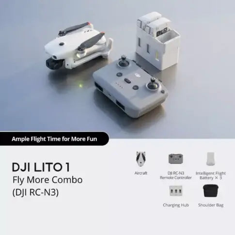 DJI Lito 1 Fly More Combo – RC-N3 + 3 Batteries + Charger Kit | 249g | 4K60 Drone - Uttam Robotics