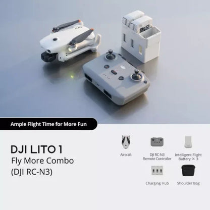 DJI Lito 1 Fly More Combo – RC-N3 + 3 Standard Batteries + Charging Hub | 249g Drone - Uttam Robotics