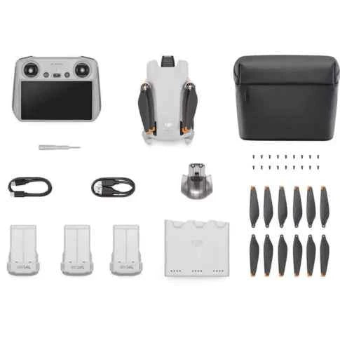 DJI Mini 3 Drone with DJI RC Remote & Fly More Combo | 4K HDR | Uttam Robotics-249g