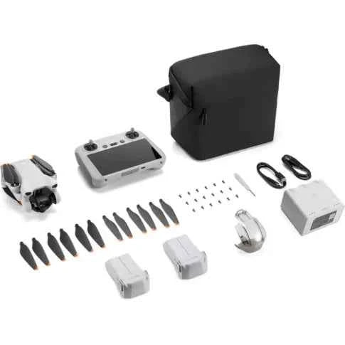 DJI Mini 3 Drone with DJI RC Remote & Fly More Combo | 4K HDR | Uttam Robotics-249g