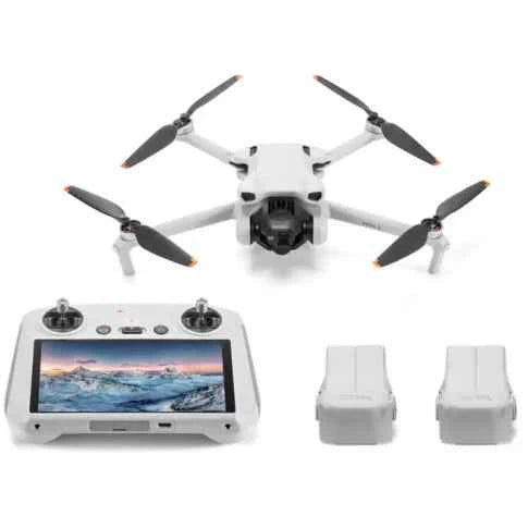 DJI Mini 3 Drone with DJI RC Remote & Fly More Combo | 4K HDR | Uttam Robotics-249g