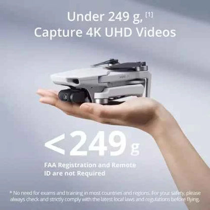 DJI Mini 4K Drone Fly More Combo | 3 Batteries + Charging Hub | Uttam Robotics-249g