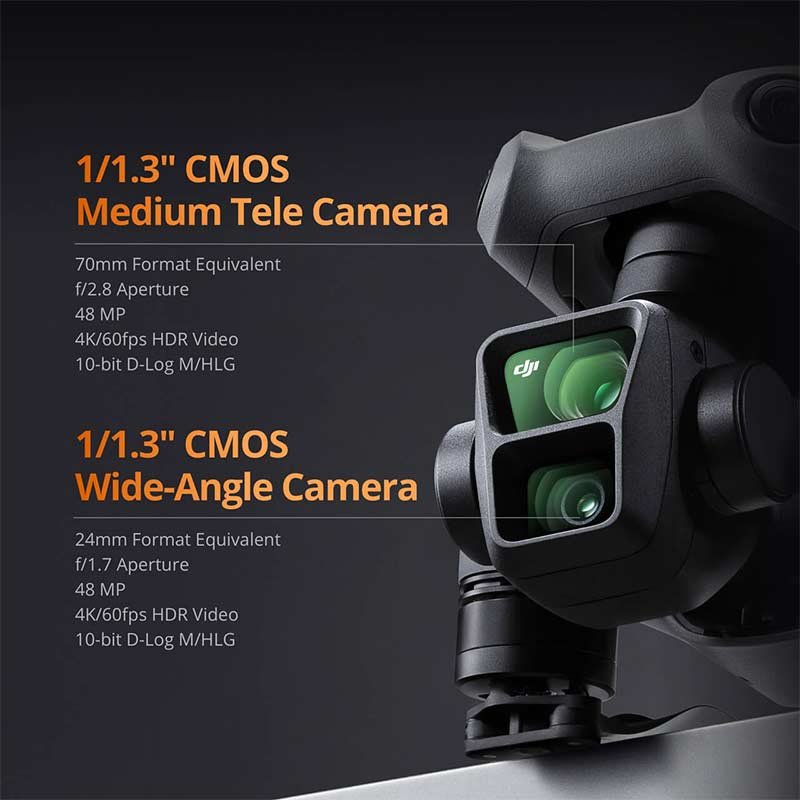 DJI Air 3 Fly More Combo – RC 2 | Dual 48MP Camera | 46 Min | 4K100 | Built-in Screen - Uttam Robotics