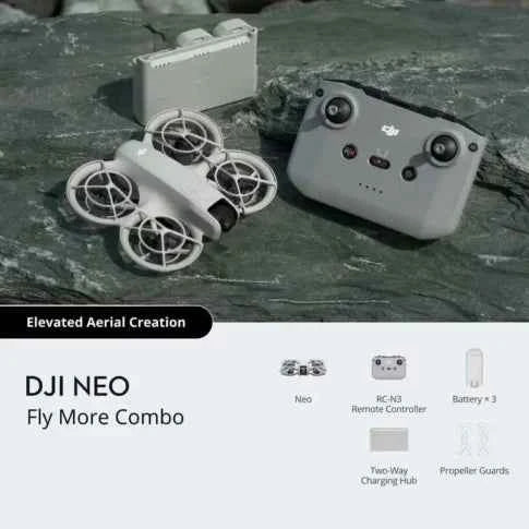 DJI Neo Fly More Combo | 3 Batteries + RC-N3 Remote + Charging Hub | Uttam Robotics-249g